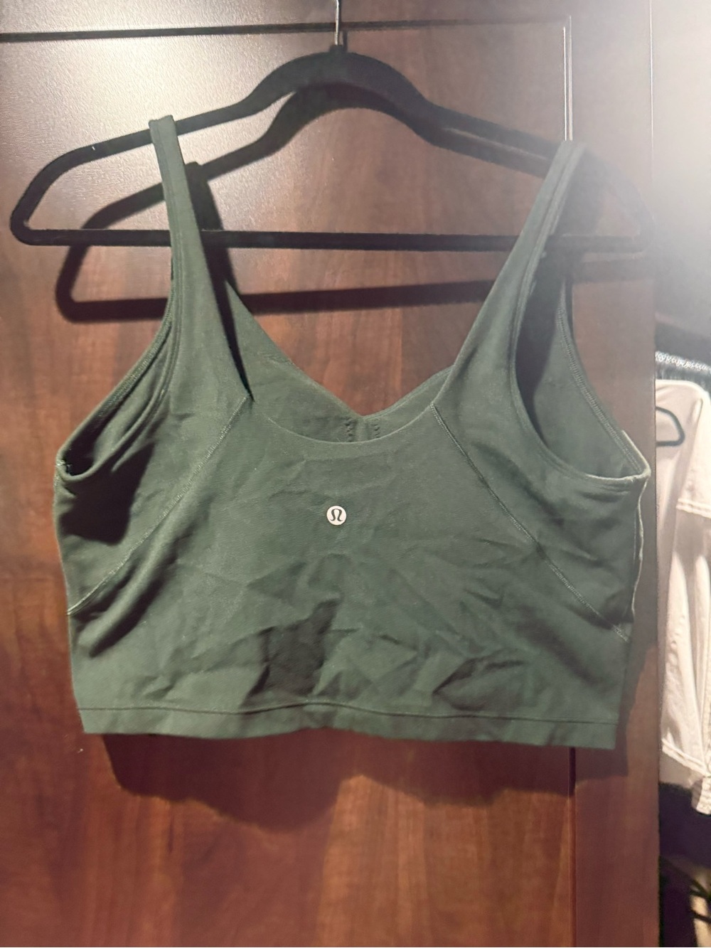 lululemon athletica Olive Green Scoop Neck Sports Bra/ top